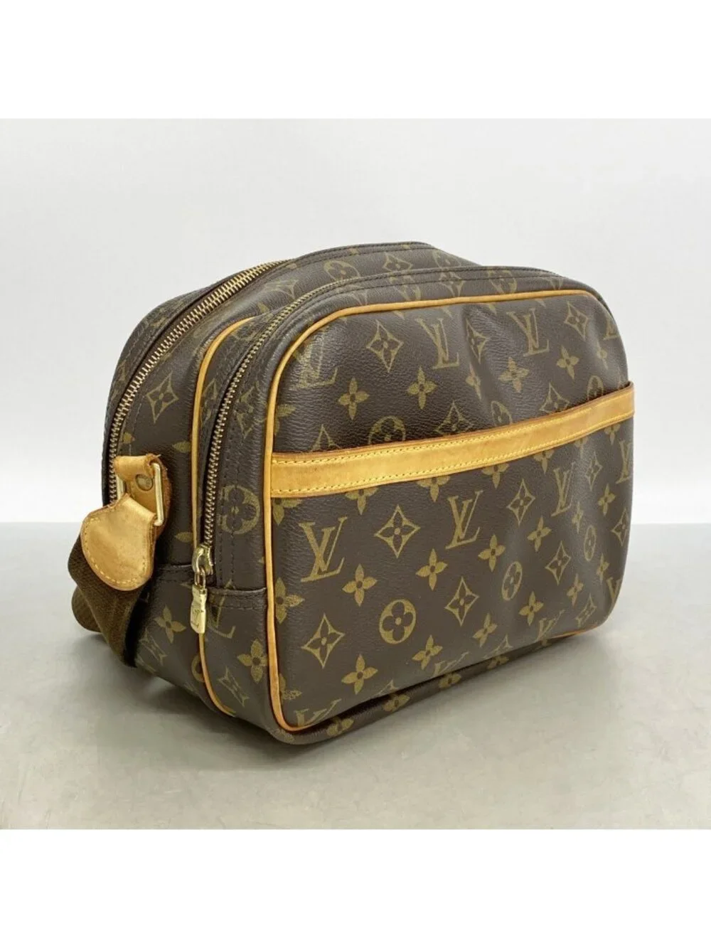 Louis Vuitton Shoulder Bag Monogram Reporter PM Brown